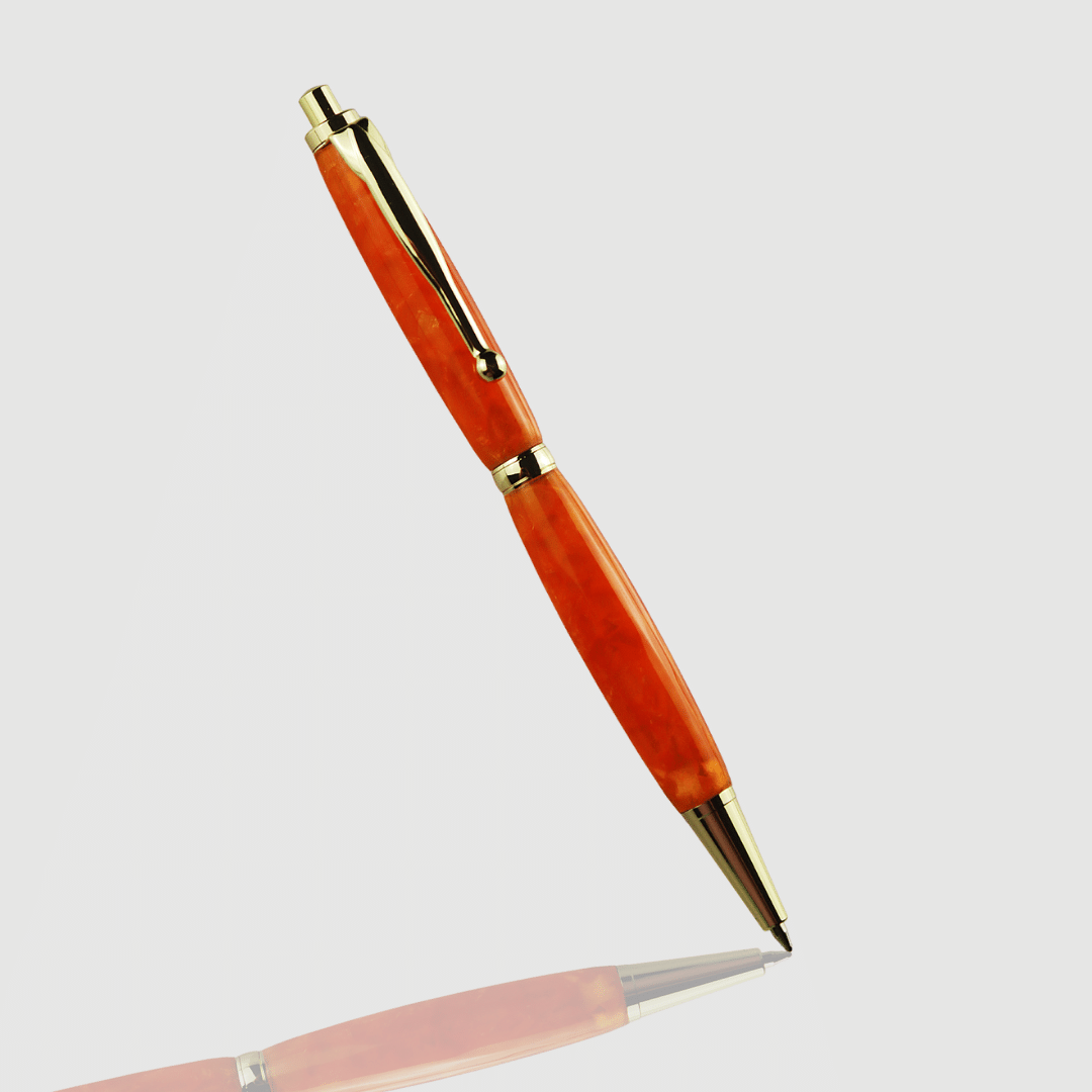 Acrylic Click Pen - Orange Candy