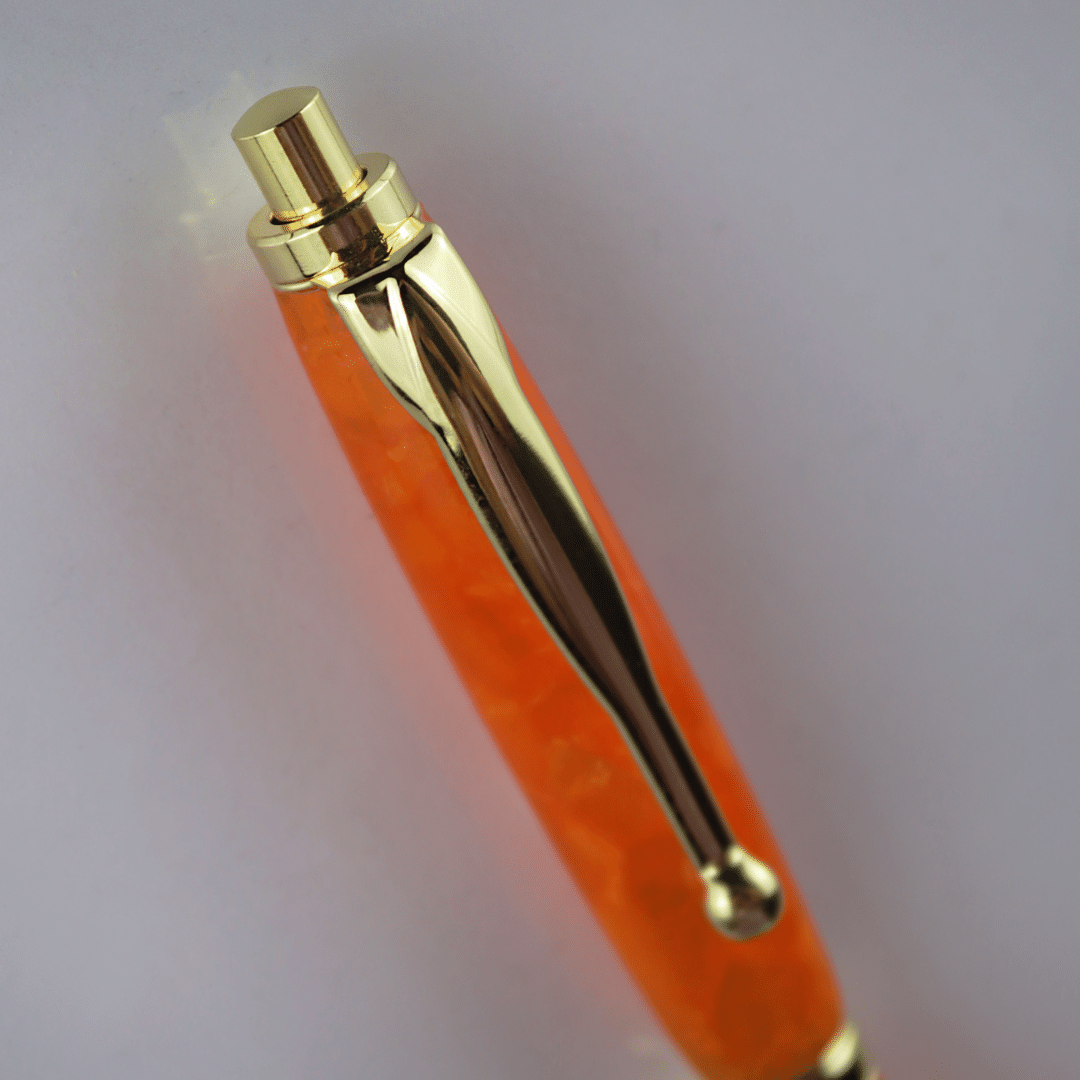 Acrylic Click Pen - Orange Candy