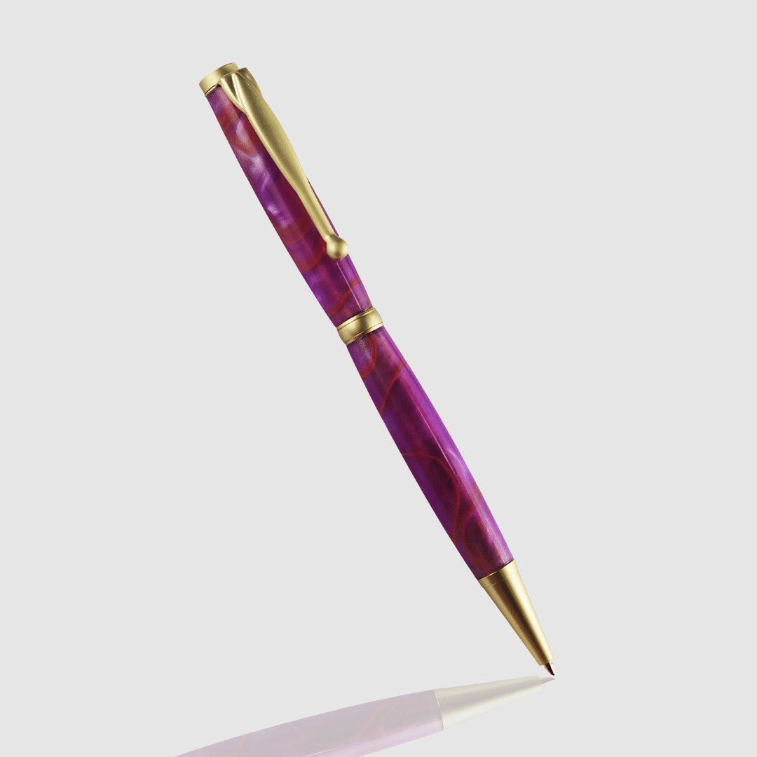 Acrylic Twist Pen - Magenta Magic
