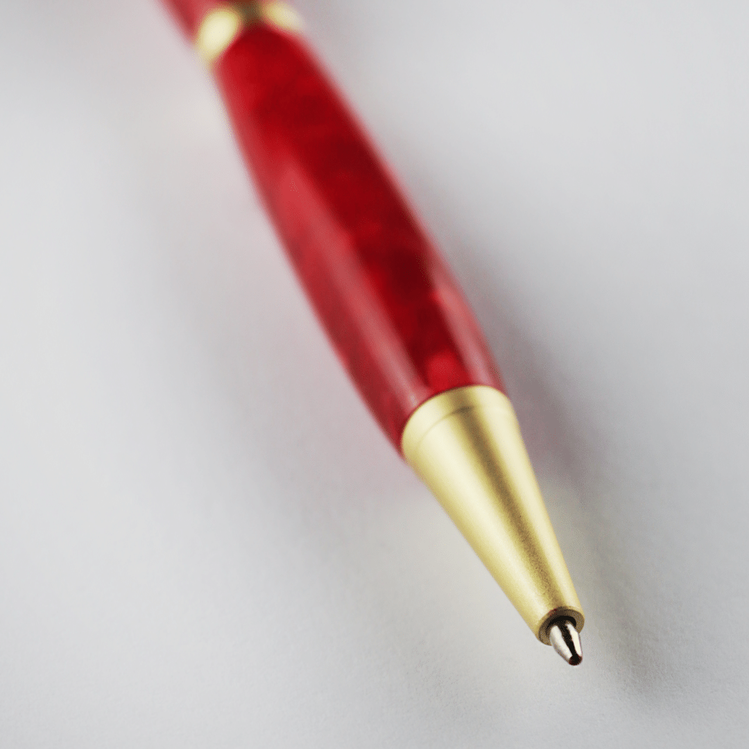 Acrylic Twist Pen - Red Candy