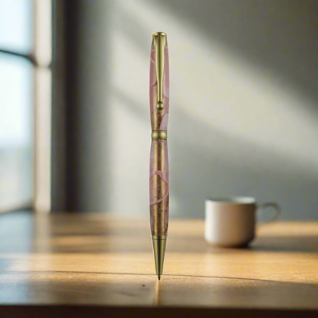 Acrylic Twist Pen - Dusty Pink