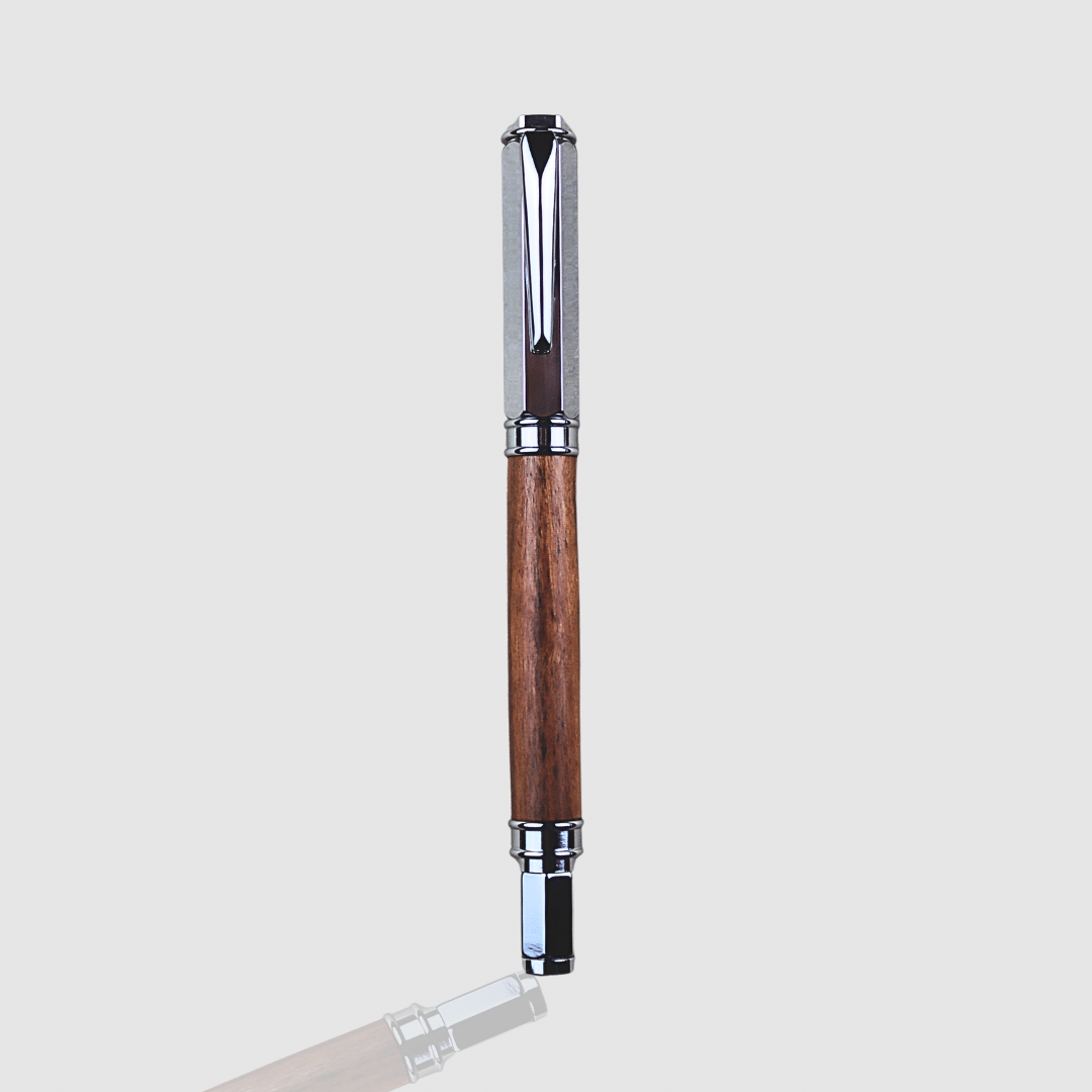 Magnetic Vertex Fountain Pen - Silver