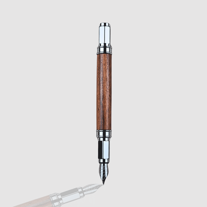 Magnetic Vertex Fountain Pen - Silver