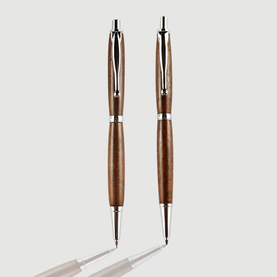 Matching Gift Set - Imbuia Wood Pen & Pencil