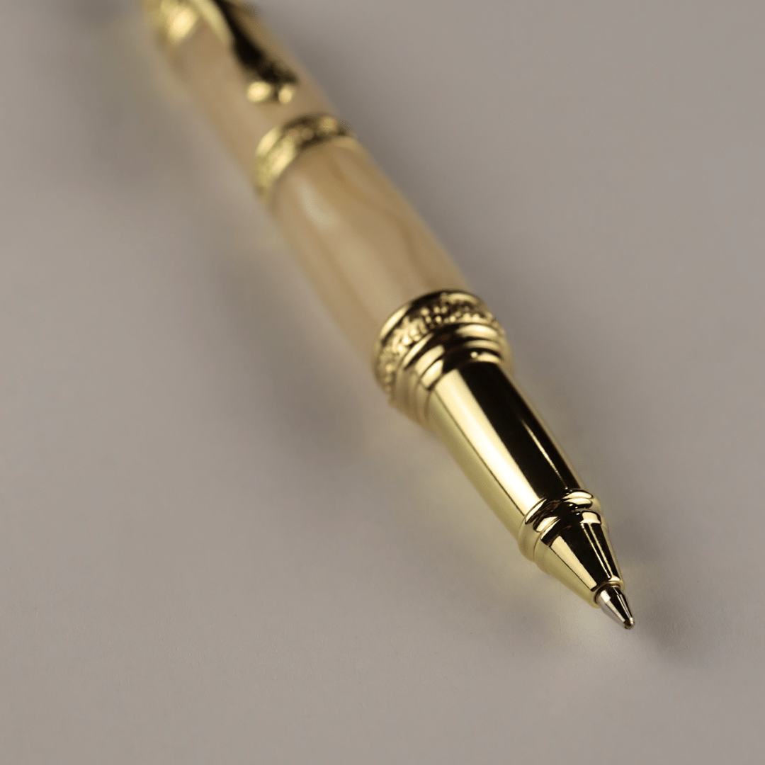 Victorian Twist Pen - Gold Papaya Pearl