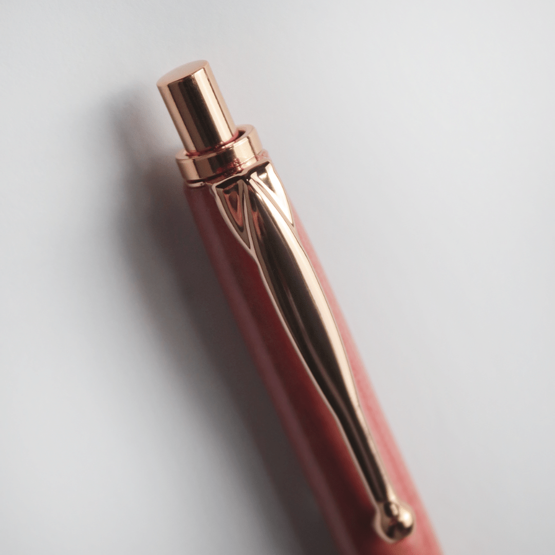 Red Ivory Clutch Pencil - Rose Gold