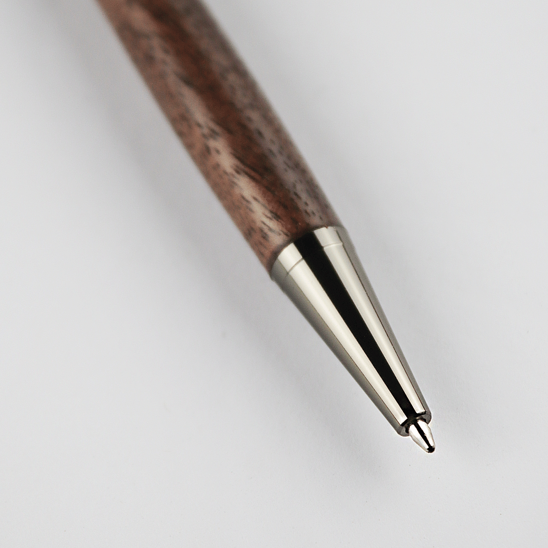 Walnut Twist Pen - Gun Metal Grey