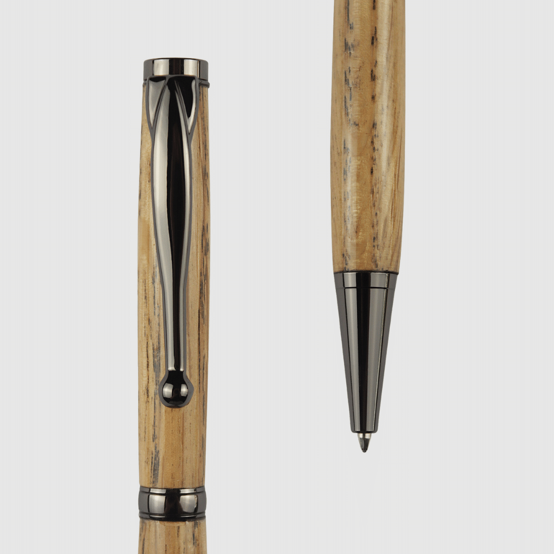 Oak Twist Pen - Gun Metal Grey